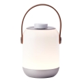 Brilliant - LED állítható fényerejű kültéri asztali lámpa GEMMA LED/1,9W/5V 1800 mAh IP44 fehér
