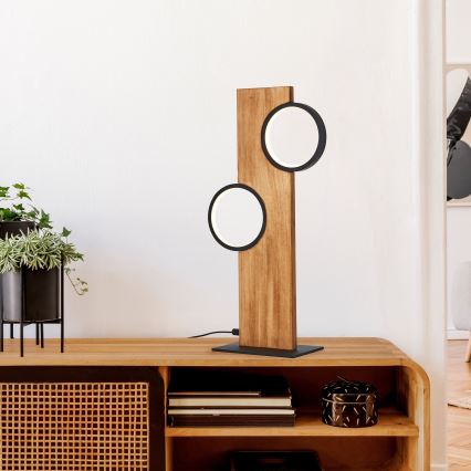 Brilliant - LED Asztali lámpa CHEESY LED/12W/230V fenyő