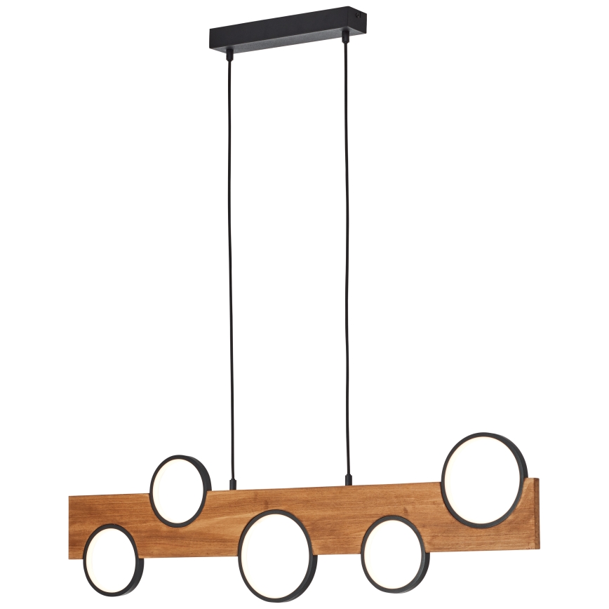 Brilliant - LED Csillár zsinóron CHEESY LED/34W/230V fenyő