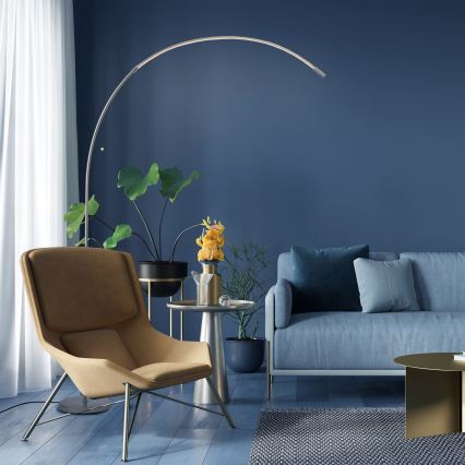 Brilliant - LED Dimmelhető érintős állólámpa BOW LED/14W/230V 3000/4000/6500K matt króm