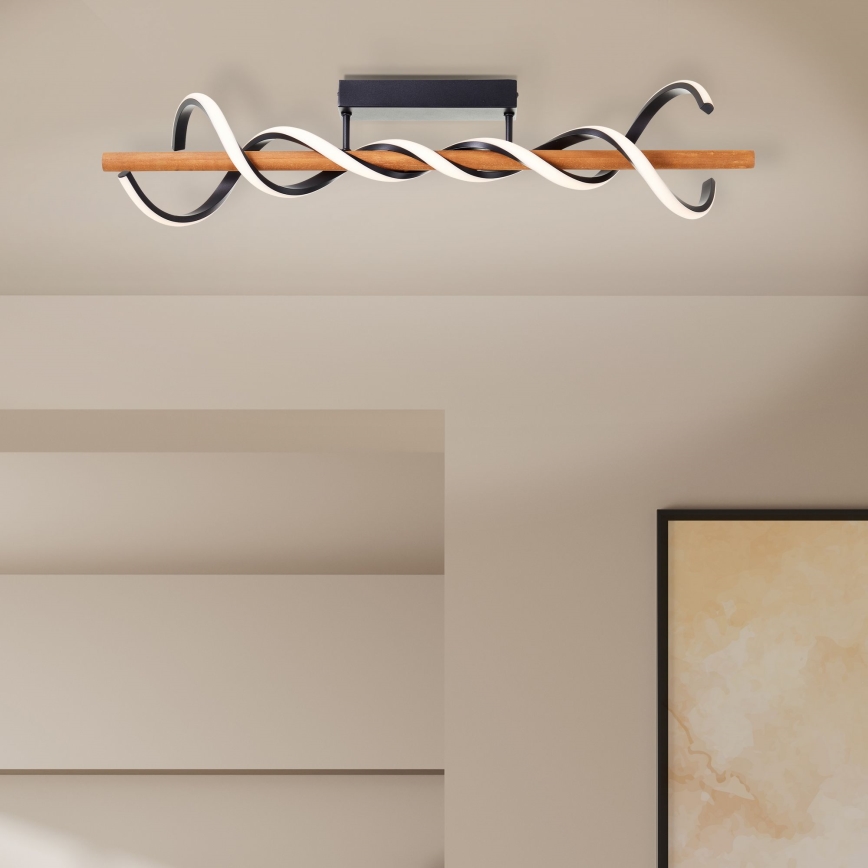 Brilliant - LED Dimmelhető felületre szerelhető csillár AMALIA LED/38W/230V fenyő