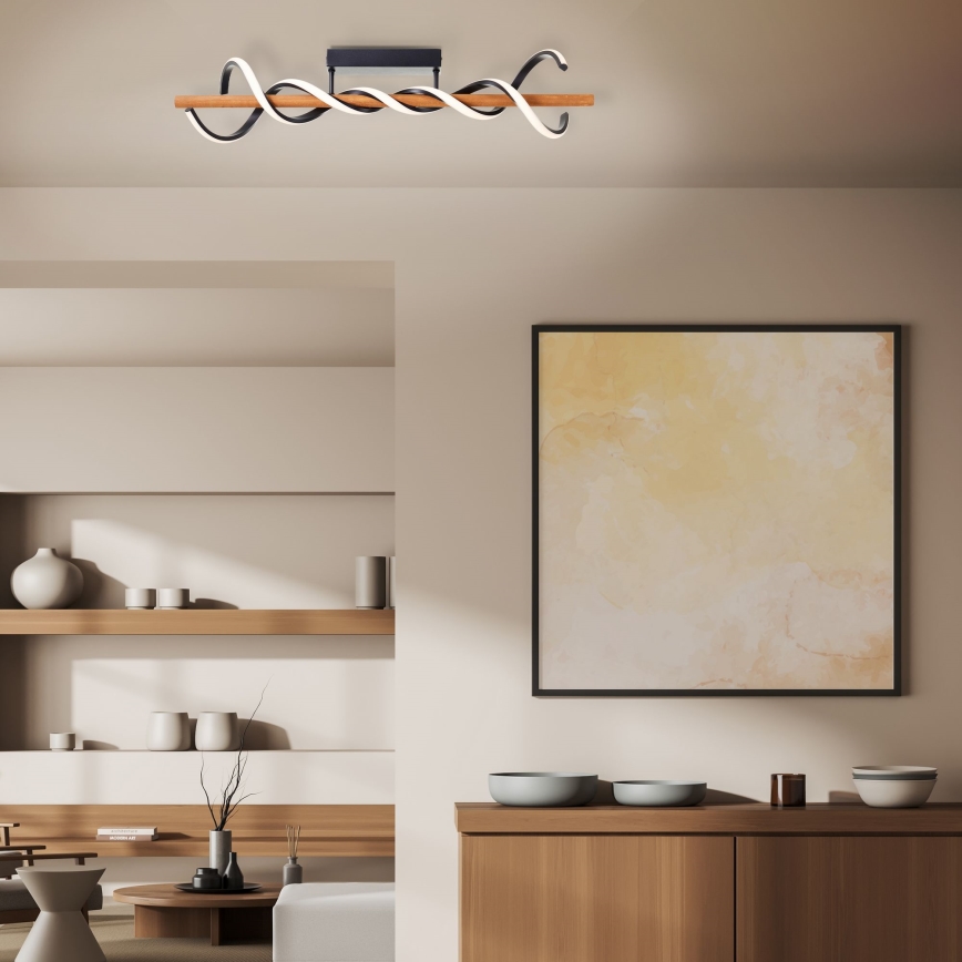 Brilliant - LED Dimmelhető felületre szerelhető csillár AMALIA LED/38W/230V fenyő