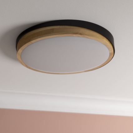 Brilliant - LED Dimmelhető mennyezeti lámpa BAARLO LED/24W/230V átm. 35 cm fekete/Gumifüge