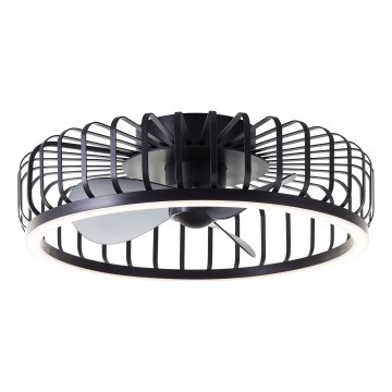Brilliant - LED dimmelhető mennyezeti lámpa ventilátorral CAPO LED/36W/230V 2700-6500K Ø 48 cm fekete + távirányító