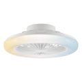 Brilliant - LED dimmelhető mennyezeti lámpa ventilátorral MONTERO LED/20W/230V 2700-6500K átm. 42 cm fehér + távirányító