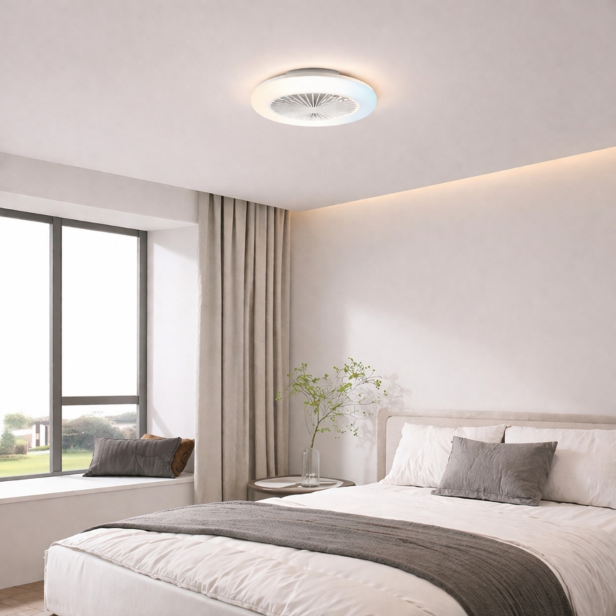 Brilliant - LED dimmelhető mennyezeti lámpa ventilátorral MONTERO LED/20W/230V 2700-6500K átm. 42 cm fehér + távirányító