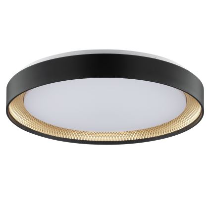 Brilliant - LED Fényerőszabályozható mennyezeti lámpatest WALDO LED/36W/230V 3000-6500K átm. 48,5 cm fekete/arany + távirányító