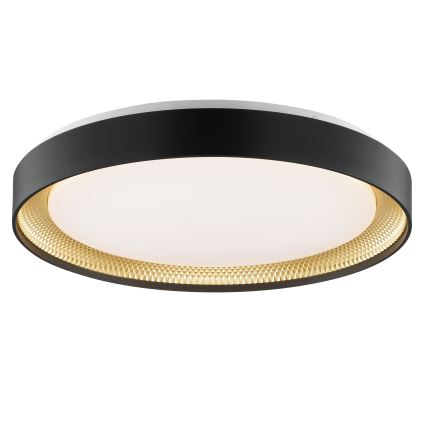 Brilliant - LED Fényerőszabályozható mennyezeti lámpatest WALDO LED/36W/230V 3000-6500K átm. 48,5 cm fekete/arany + távirányító