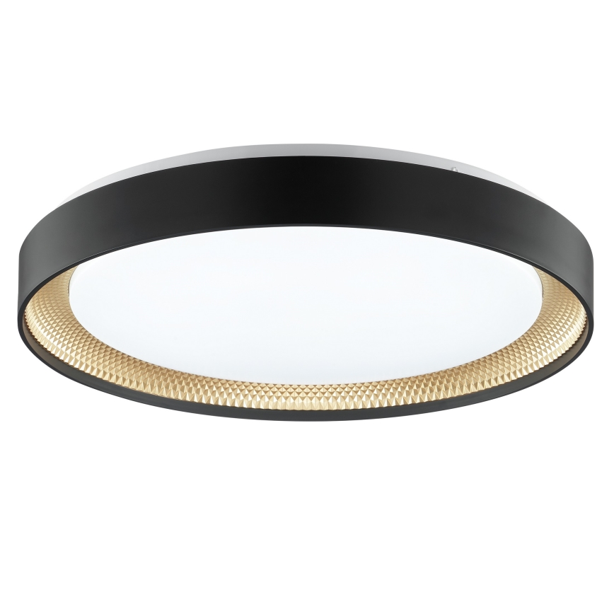 Brilliant - LED Fényerőszabályozható mennyezeti lámpatest WALDO LED/36W/230V 3000-6500K átm. 48,5 cm fekete/arany + távirányító