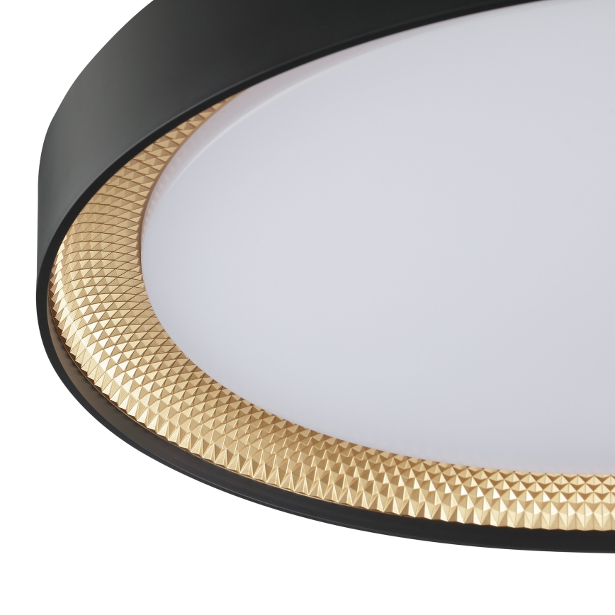 Brilliant - LED Fényerőszabályozható mennyezeti lámpatest WALDO LED/36W/230V 3000-6500K átm. 48,5 cm fekete/arany + távirányító