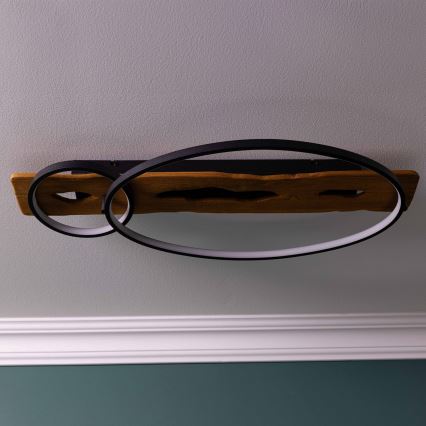 Brilliant - LED fényerőszabályozható mennyezeti lámpa PIRUS LED/30W/230V 30x70 cm gumifa
