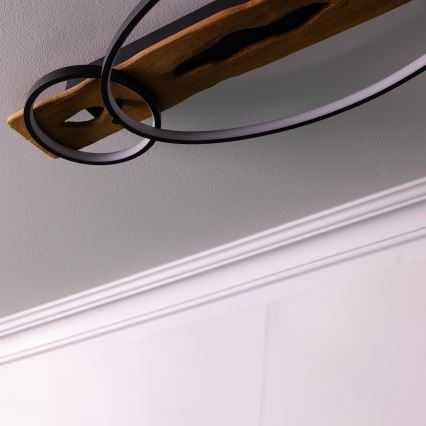 Brilliant - LED fényerőszabályozható mennyezeti lámpa PIRUS LED/30W/230V 30x70 cm gumifa