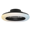 Brilliant - LED dimmelhető mennyezeti lámpatest ventilátorral MONTERO LED/20W/230V 2700-6500K átm. 42 cm fekete + távirányító