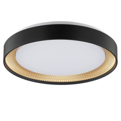 Brilliant - LED dimmelhető mennyezeti lámpa WALDO LED/24W/230V 3000–6500K Ø 38,5 cm fekete/arany + távirányító