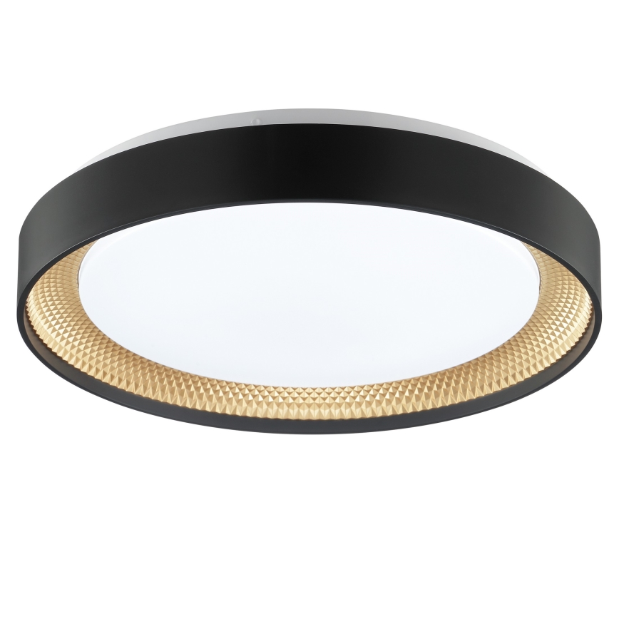 Brilliant - LED dimmelhető mennyezeti lámpa WALDO LED/24W/230V 3000–6500K Ø 38,5 cm fekete/arany + távirányító