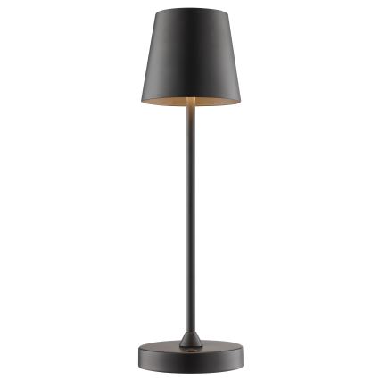 Brilliant - LED-es, fényerőszabályozható, újratölthető, érintésvezérlésű kültéri asztali lámpa ELORA LED/2,5W/5V 2700K 2600 mAh IP44 fekete