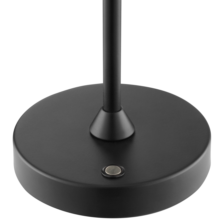 Brilliant - LED-es, fényerőszabályozható, újratölthető, érintésvezérlésű kültéri asztali lámpa ELORA LED/2,5W/5V 2700K 2600 mAh IP44 fekete