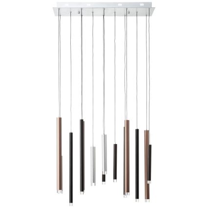 Brilliant - Fényerőszabályozható kábellel függesztett csillár CEMBALO LED/60W/230V matt króm/fekete/barna