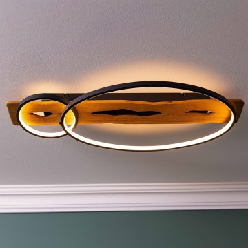 Brilliant - LED fényerőszabályozható mennyezeti lámpa PIRUS LED/30W/230V 30x70 cm gumifa