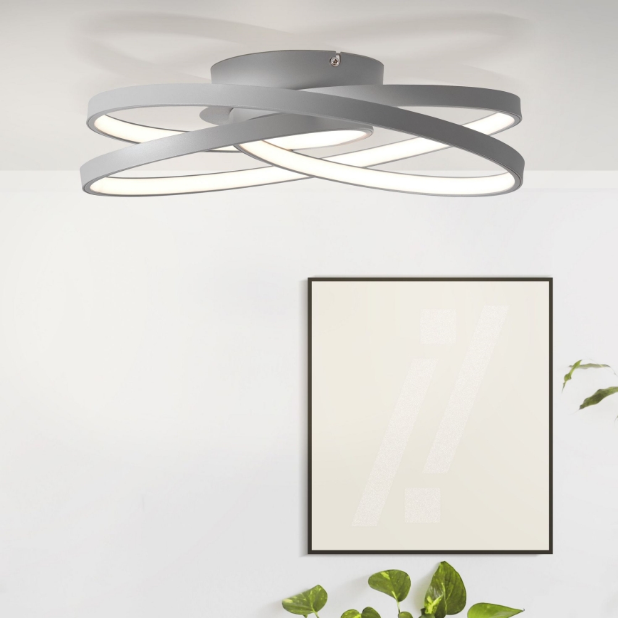 Brilliant - LED Mennyezeti lámpa LABYRINTH LED/40W/230V átm. 39,5 cm szürke