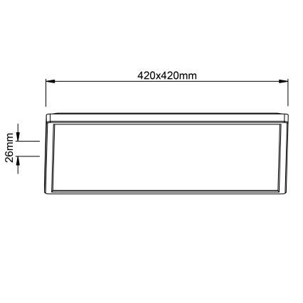 Brilliant - LED mennyezeti lámpa MILTON LED/24W/230V 42x42 cm fehér