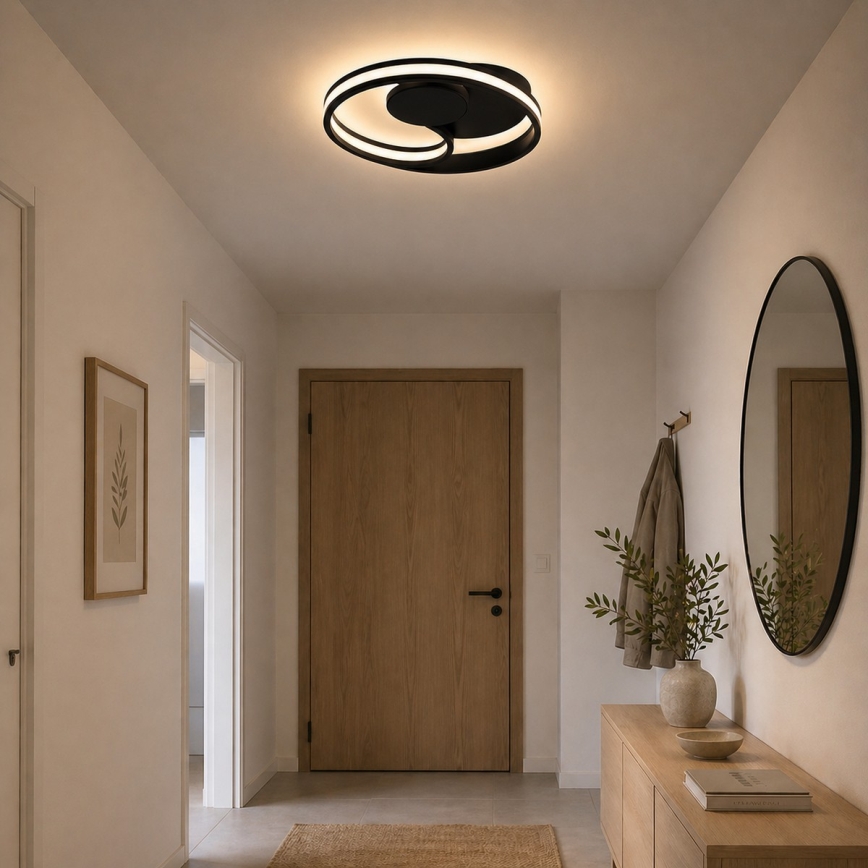 Brilliant - LED mennyezeti lámpa REVOLA LED/33W/230V 3000/4000/6500K átm. 40 cm fekete