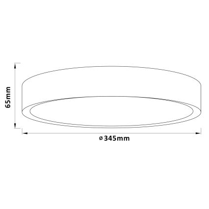 Brilliant - LED mennyezeti lámpa SLIMLINE LED/24W/230V Ø 34,5 cm gumifa