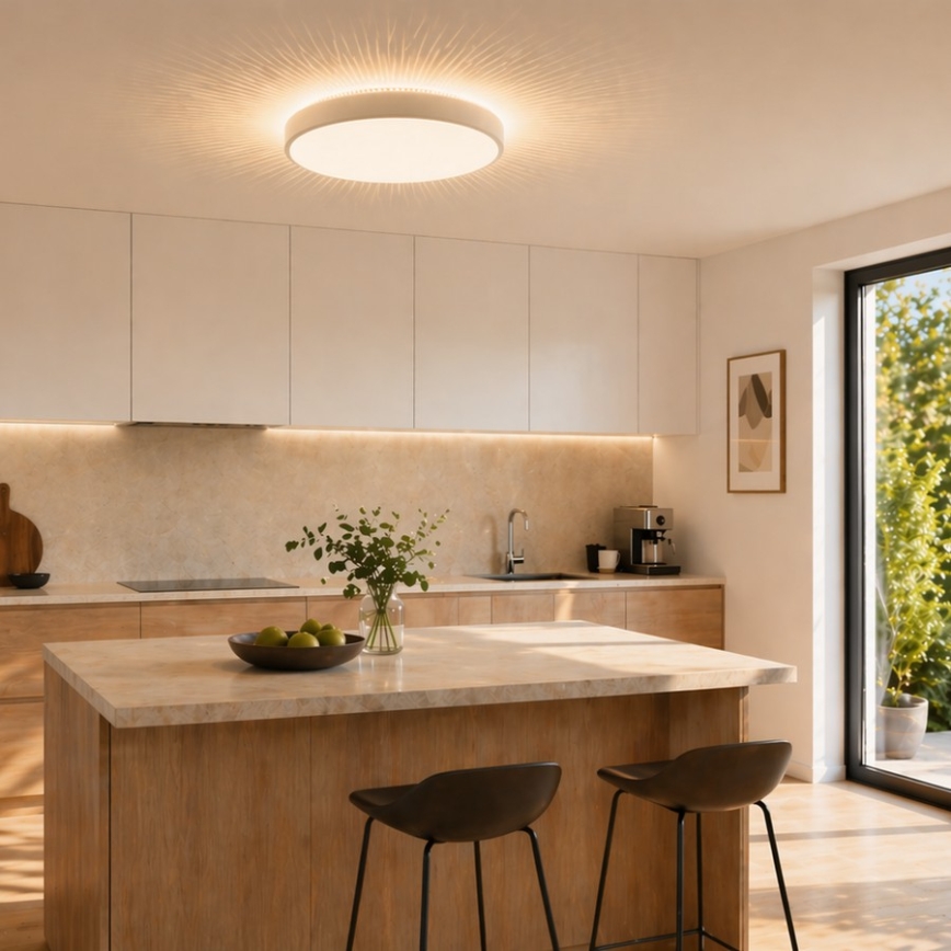 Brilliant - LED mennyezeti lámpa SOLISTRA LED/18W/230V Ø 34,5 cm fehér