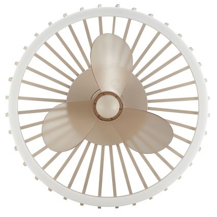 Brilliant - Fényerőszabályozható mennyezeti lámpa ventilátorral CAPO LED/36W/230V 2700-6500K átm. 48 cm bézs + távirányítóval