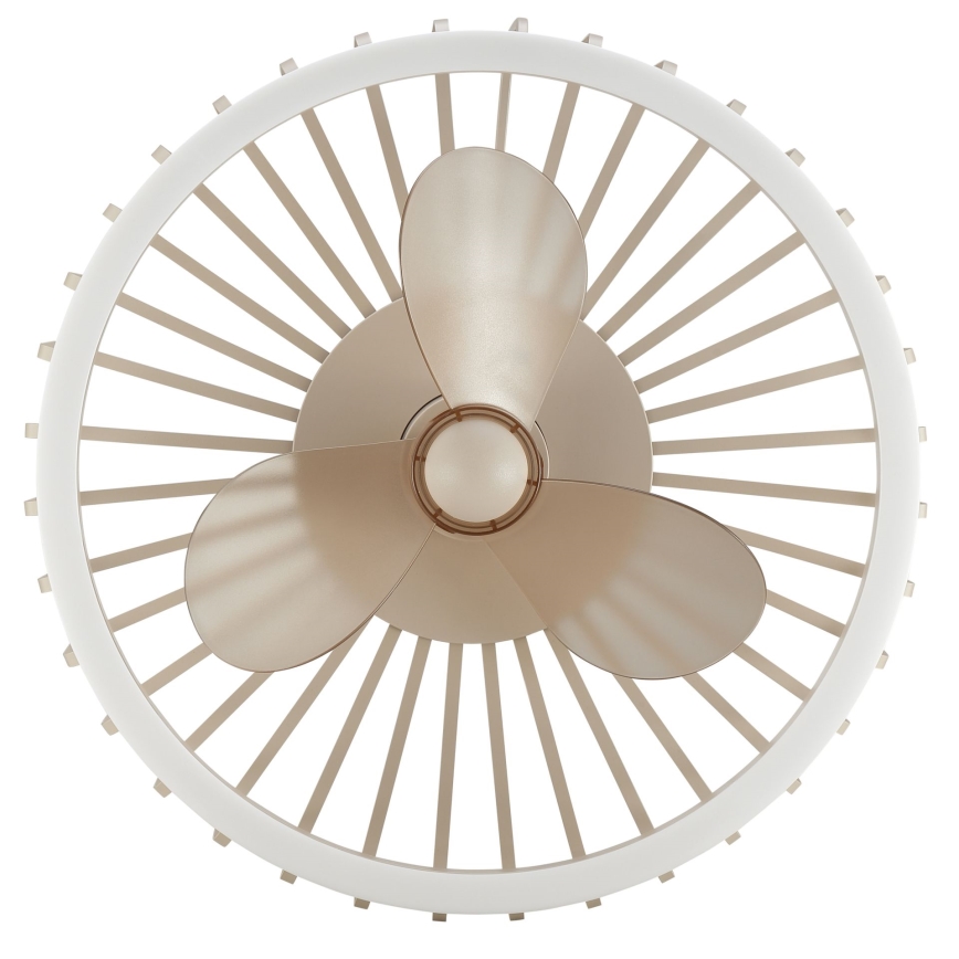 Brilliant - Fényerőszabályozható mennyezeti lámpa ventilátorral CAPO LED/36W/230V 2700-6500K átm. 48 cm bézs + távirányítóval