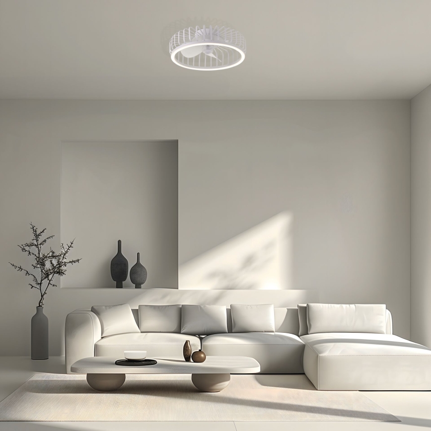 Brilliant - CAPO LED dimmelhető mennyezeti lámpa ventilátorral LED/36W/230V 2700-6500K átm. 48 cm fehér + távirányító