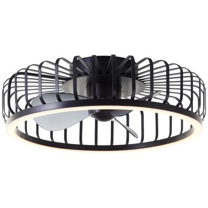 Brilliant - LED dimmelhető mennyezeti lámpa ventilátorral CAPO LED/36W/230V 2700-6500K Ø 48 cm fekete + távirányító