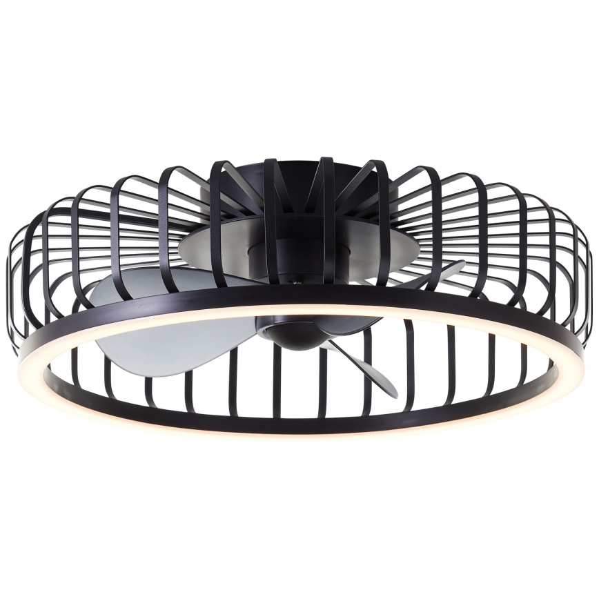 Brilliant - LED dimmelhető mennyezeti lámpa ventilátorral CAPO LED/36W/230V 2700-6500K Ø 48 cm fekete + távirányító