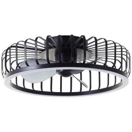 Brilliant - LED dimmelhető mennyezeti lámpa ventilátorral CAPO LED/36W/230V 2700-6500K Ø 48 cm fekete + távirányító