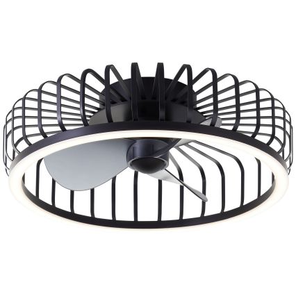 Brilliant - LED dimmelhető mennyezeti lámpa ventilátorral CAPO LED/36W/230V 2700-6500K Ø 48 cm fekete + távirányító