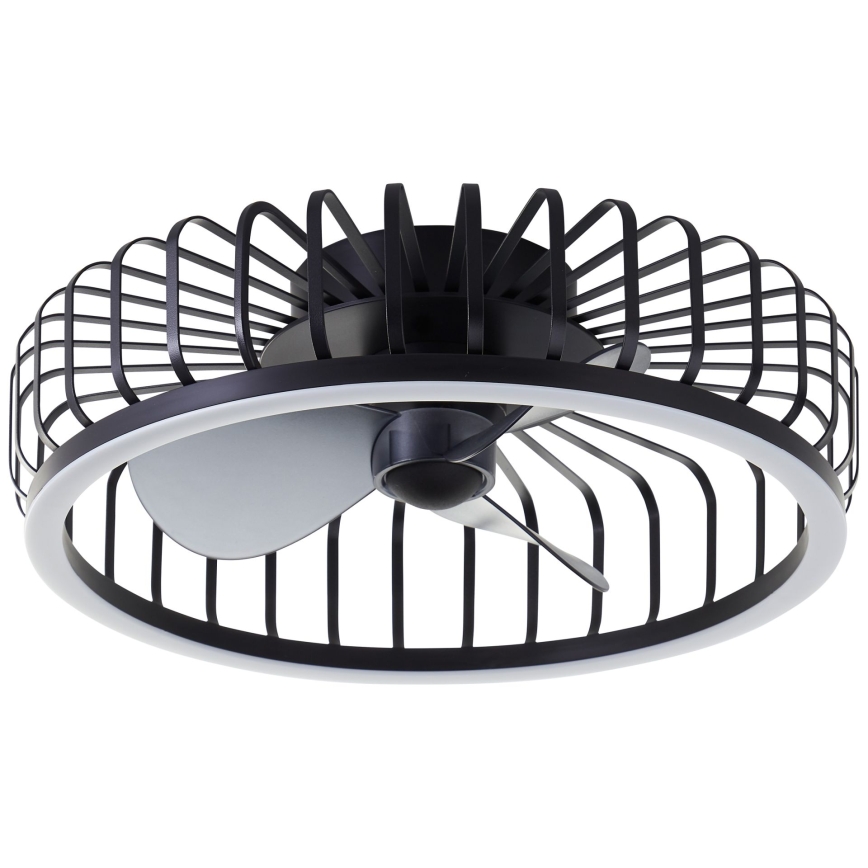 Brilliant - LED dimmelhető mennyezeti lámpa ventilátorral CAPO LED/36W/230V 2700-6500K Ø 48 cm fekete + távirányító