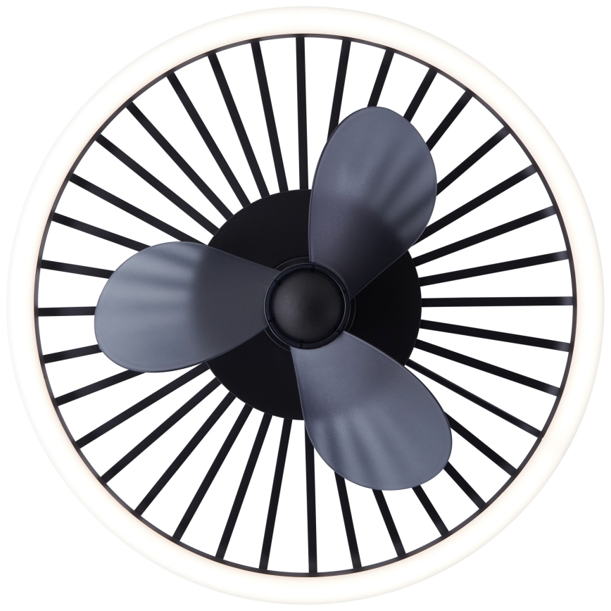 Brilliant - LED dimmelhető mennyezeti lámpa ventilátorral CAPO LED/36W/230V 2700-6500K Ø 48 cm fekete + távirányító