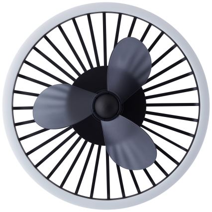 Brilliant - LED dimmelhető mennyezeti lámpa ventilátorral CAPO LED/36W/230V 2700-6500K Ø 48 cm fekete + távirányító