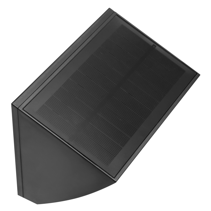 Brilliant - SIERRA LED napelemes fali lámpa érzékelővel 6W/3,7V 2700/4000/6500K 2000 mAh IP54 fekete