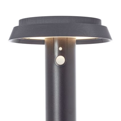 Brilliant - LED Napelemes lámpa érzékelővel ALVERO LED/4W/3,7V 2000 mAh 70 cm IP44 fekete