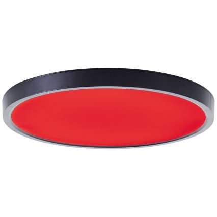 Brilliant - LED RGBW Dimmelhető mennyezeti lámpa LOTTI LED/16W/230V 3000K átm. 30 cm fekete Wi-Fi Tuya + távirányítás