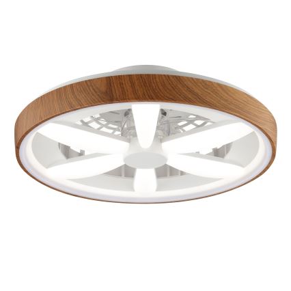Brilliant - LED RGBW Dimmelhető mennyezeti ventilátor GAIANO LED/24W/230V 2700-6500K átm. 48 cm barna + távirányítás