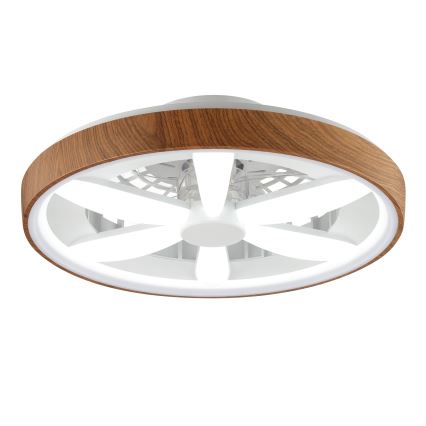Brilliant - LED RGBW Dimmelhető mennyezeti ventilátor GAIANO LED/24W/230V 2700-6500K átm. 48 cm barna + távirányítás