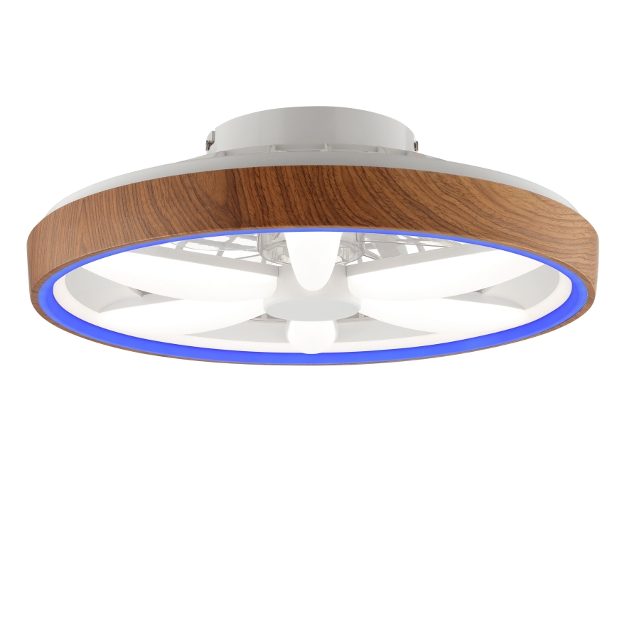 Brilliant - LED RGBW Dimmelhető mennyezeti ventilátor GAIANO LED/24W/230V 2700-6500K átm. 48 cm barna + távirányítás