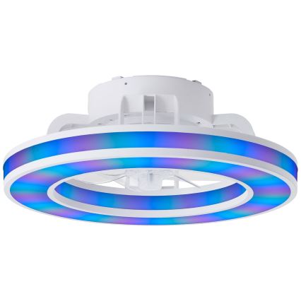 Brilliant - LED RGBW Dimmelhető mennyezeti ventilátor MONDELLO LED/26W/230V 2700-6500K átm. 41,5 cm fehér + távirányítás