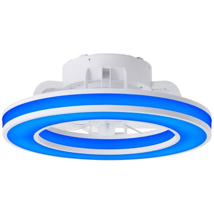 Brilliant - LED RGBW Dimmelhető mennyezeti ventilátor MONDELLO LED/26W/230V 2700-6500K átm. 41,5 cm fehér + távirányítás
