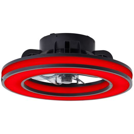 Brilliant - LED RGBW Dimmelhető mennyezeti ventilátor MONDELLO LED/26W/230V 2700-6500K átm. 41 cm fekete + távirányítás