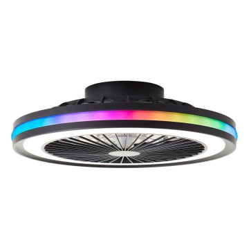 Brilliant - LED RGBW Dimmelhető mennyezeti ventilátoros lámpa PALMERO LED/40W/230V 2700-6500K átm. 46,6 cm bézs + távirányítóval