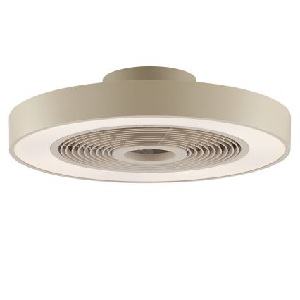 Brilliant - LED RGBW fényerőszabályozható mennyezeti lámpa ventilátorral CATANIA LED/37W/230V 2700-6500K átm. 48,6 cm bézs + távirányító