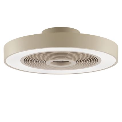Brilliant - LED RGBW fényerőszabályozható mennyezeti lámpa ventilátorral CATANIA LED/37W/230V 2700-6500K átm. 48,6 cm bézs + távirányító